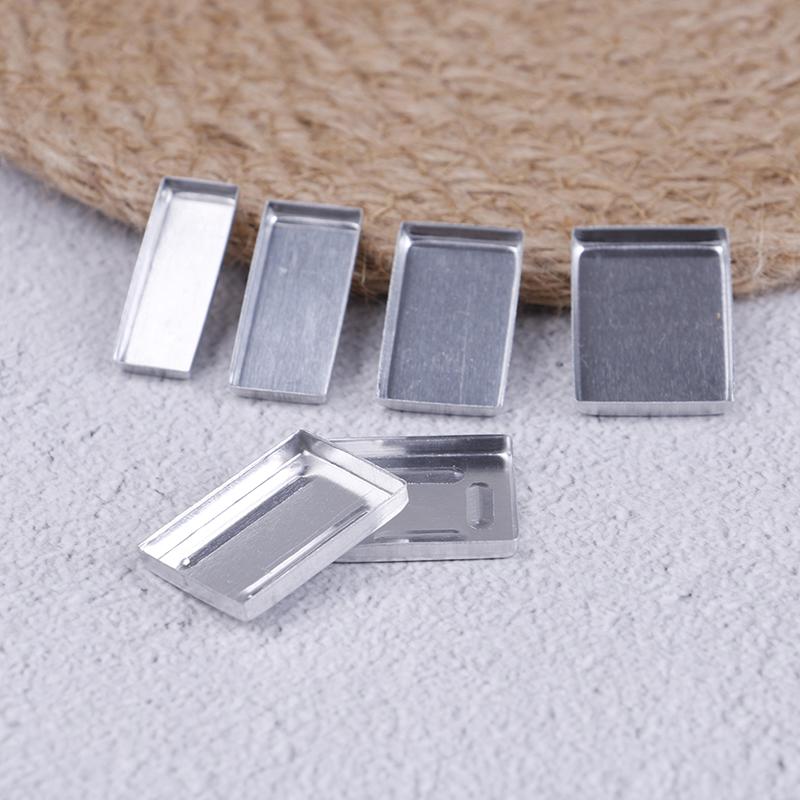 Aluminum Square Empty Eyeshadow Pans Makeup Pigment Palette Powder Storage Case DIY Cosmetic Tools 10PCS 6 Sizes