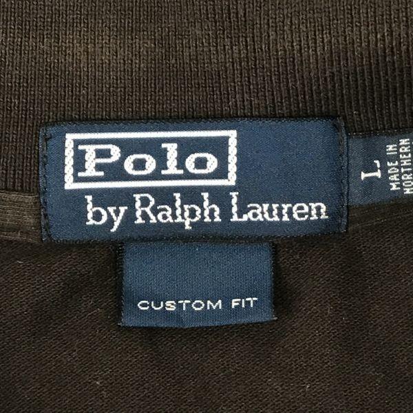 Ralph Lauren Snake Pattern Short Sleeve Polo Shirt/Men's Size L/Brown/Impact 21 Official Tag(USED)
