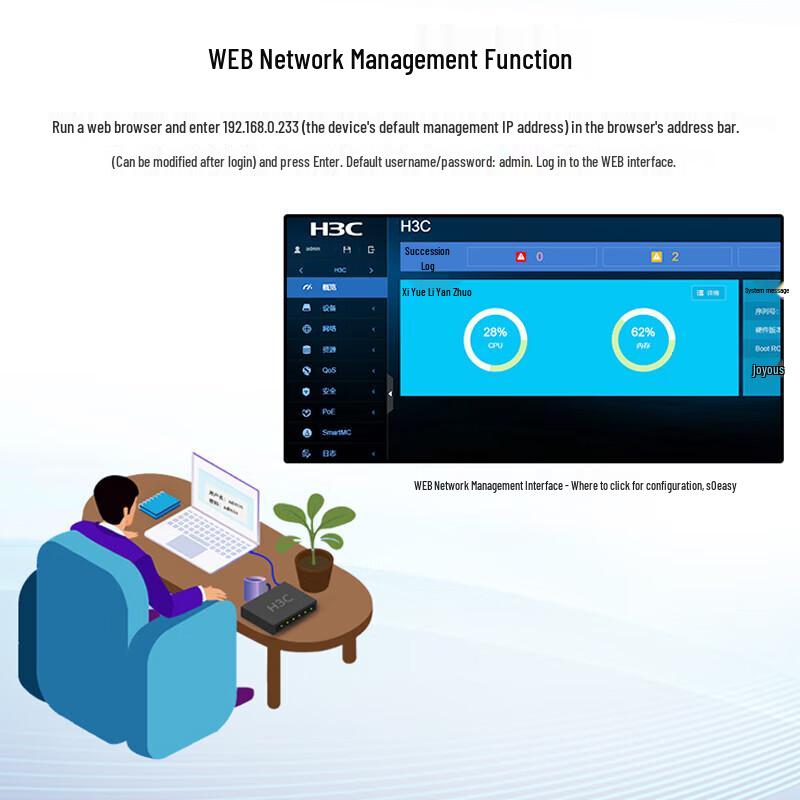 H3C S5120V3-28S-HPWR-EI Layer 3 Managed Gigabit Switch