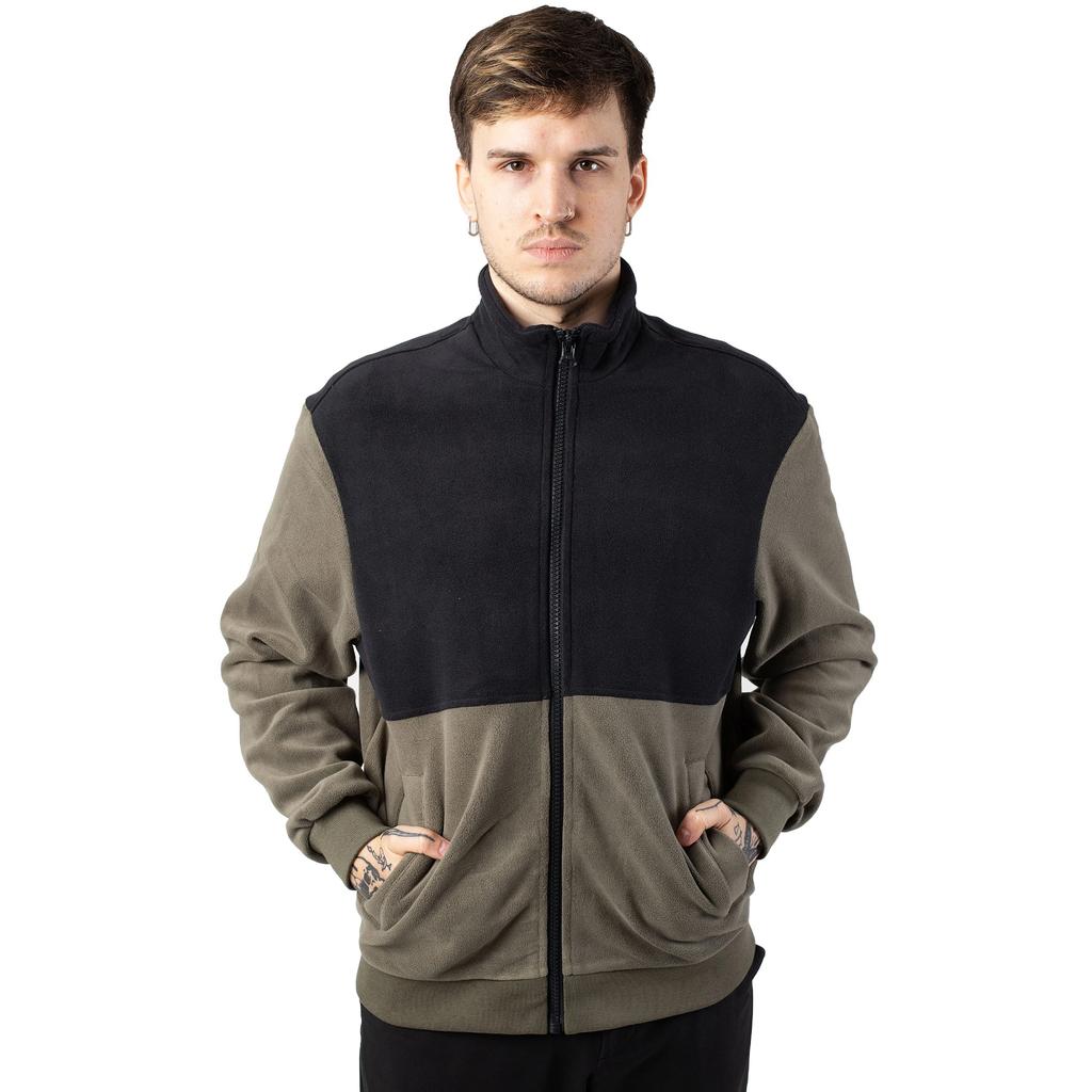 Urban Classics Mens Colour Block Polar Fleece Jacket