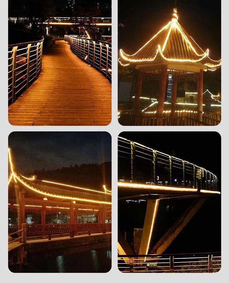 Super Bright Waterproof Solar COB LED Strip Light for Outdoor Garden Decoration