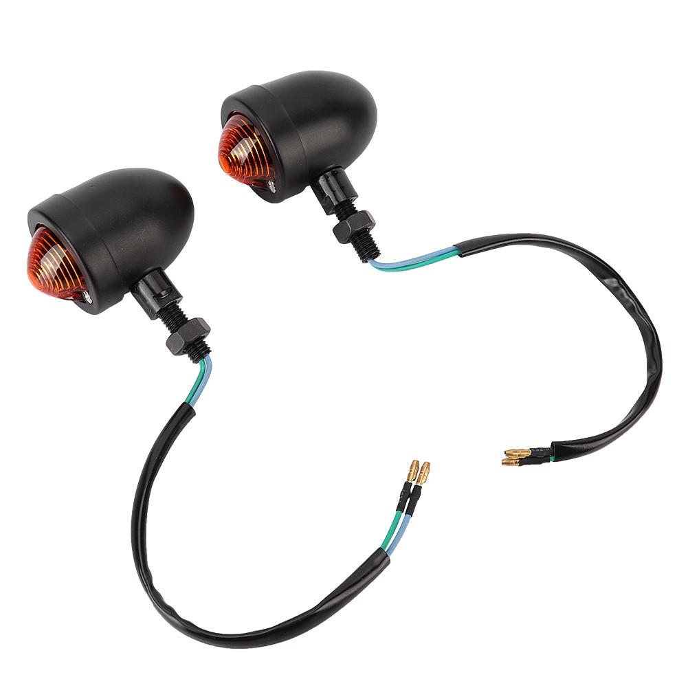 

Yellow Light Motorcycle Turn Signal Turning Indicator Lamp Modification Accessory(Black)