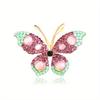 Elegant Women Girls Fashion Exquisite Crystal Butterfly Brooch Pin Classic High-end Lady Rhinestone Vintage Badges Jewelry