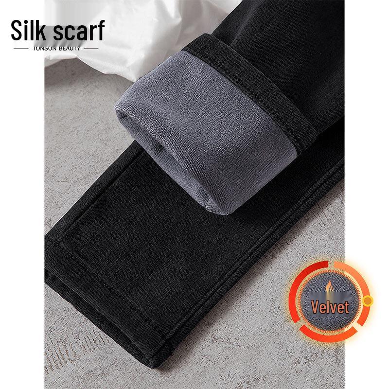 Women s High-Waist Thermal Slim-Fit Jeans L