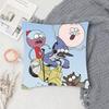 R-regular Cartoon Show Pillow Case Fashion Square Pillowcase Bedroom Sofa Room Ins Decoration Leisure