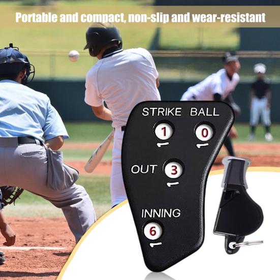 Baseball Umpire Clicker Compact Size Ergonomic Shape Non-slip 4 Wheel Design Comfortable Grip