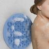 Round Non-Slip Silicone Back Scrub Brush with Suction Cup for Massage and Exfoliation
