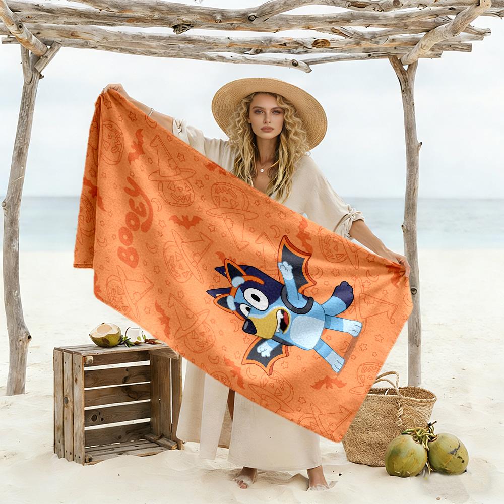 Bluey Bingo Adventure Beach Towel High Absorbency & Quick-Dry Comfortable Lightweight