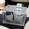 Behind Seat Car Organizer Breathable Automotive Interior Pocket Back Seat Organizer Mesh For Phone Pen Water Bottles Snacks