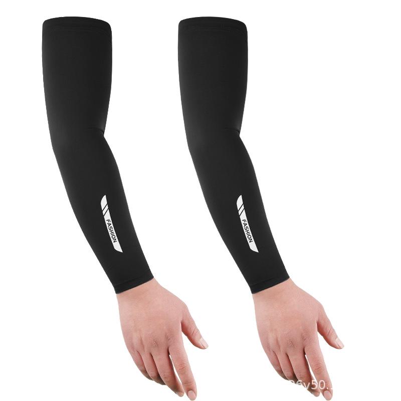 Plus Size Ice Silk Sun Protection Sleeves for Men - Summer Outdoor, Fishing, Cycling, Driving Arm Guards