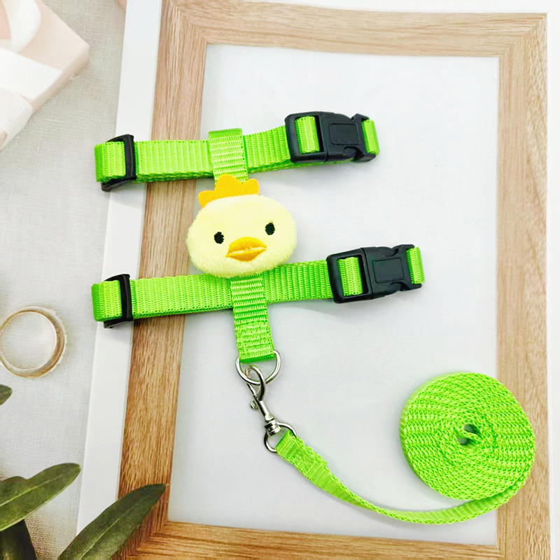 Cute Pet Dog Walking Supplies Towing Rope Chest Strap Collar Adjustable Cat Harness Small Medium Pets' Accessories Small Animals