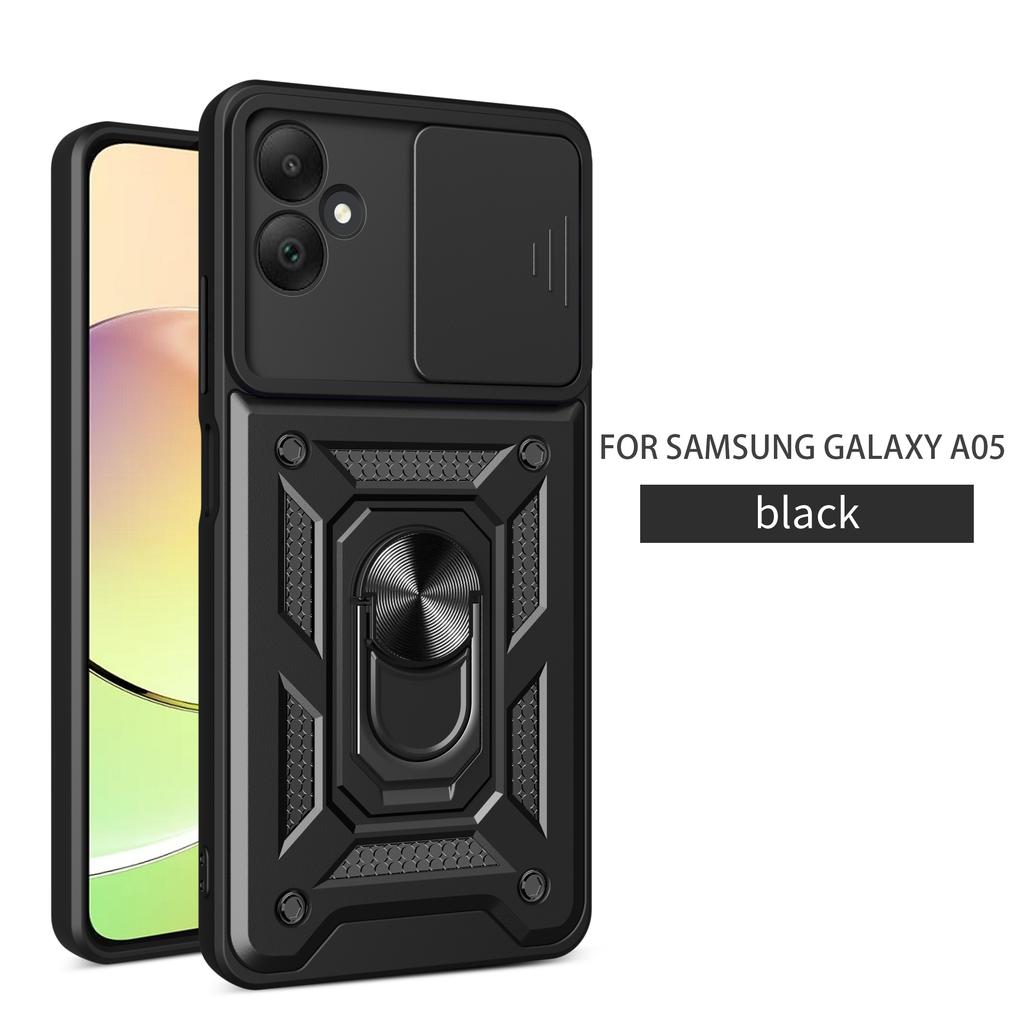 For Samsung A07 Case Galaxy A06 Cover Galaxy A05 M06 F06 F07 05 Magnetic Holder Armor Phone Case Slide Camera Protect Back Cover