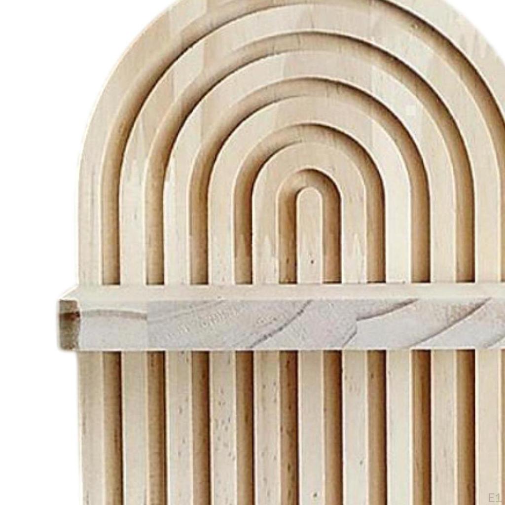 Scaffale da Parete Boho Montato Regalo Ideale Decorazione Chic Bohemien Moderna Galleggiante per Soggiorno