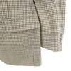 Lanvin Check Pattern Long Sleeve Tailored Jacket R46-44 Beige Men's Used