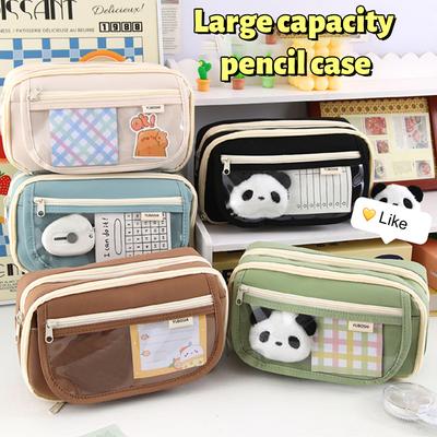 Large Capacity Multi Layer Pencil Case Stationery Bag  Creative Stationery Pen Box Students School Stationery Supplies