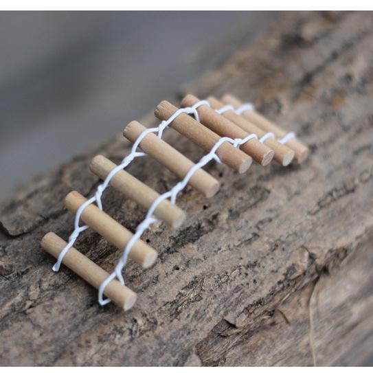 Handmade Wood Fence Palisade Miniature Fairy Garden Home Houses Decoration Mini Craft Micro Landscaping Decor DIY Accessories