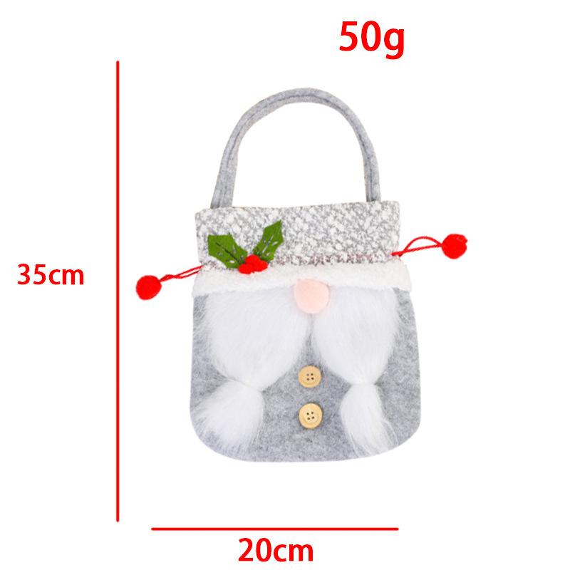 

Безликий Санта-Клаус Подарочный Мешок Ручной Яблоко Мешок Конфет Для Вечеринки Реквизит Украшения Для Рождественской Елки