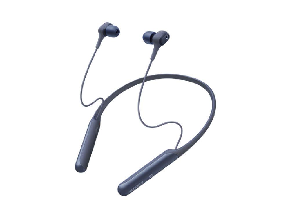 Sony Wireless Noise Cancelling Earphones Bluetooth Compatible Amazon Alexa Compatible 2019 Model with Microphone Blue LM WI-C600N / Built-in / apt-X