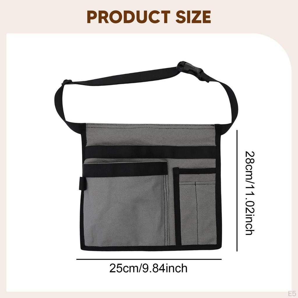 Tool Belt Apron Gardening Waist Bag Canvas Waterproof Handy Organizer Work Pouch for