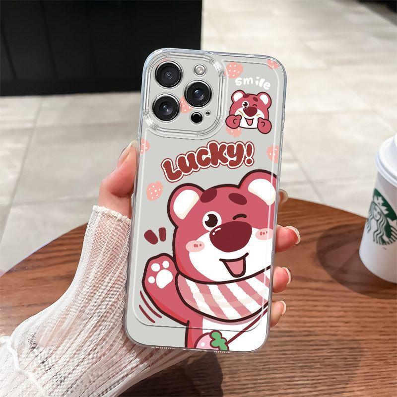 Good Luck Bear Transparent Case for iPhone 17/16/14PRO/MAX/13/12/11
