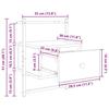 Nightstand Set of 2 Artisan Oak Finish 35 X 30 X 51 Cm Engineered Wood