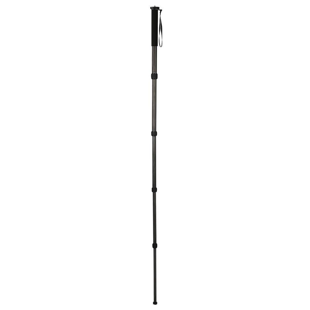 C-333 Carbon Fiber Portable Outdoor Telescopic Monopod Tripod Mountaineering Cane for DSLR Camera