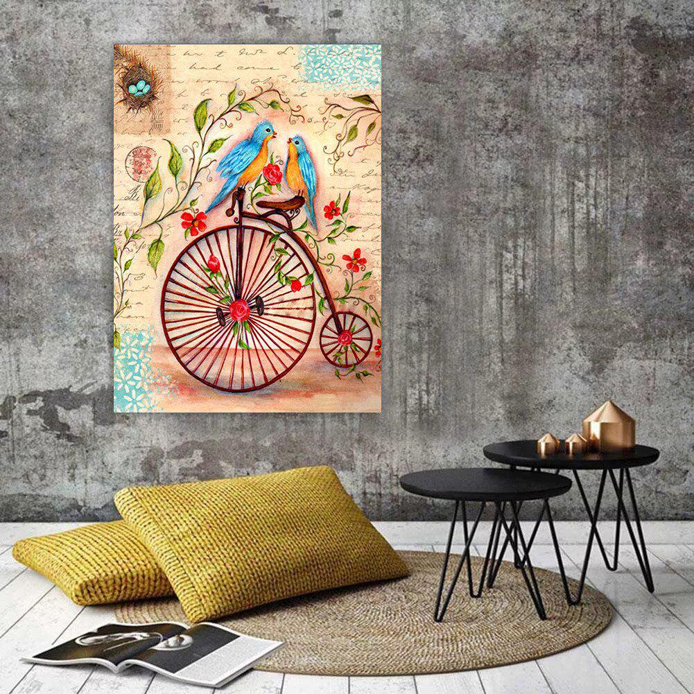 Diamond Painting Cross Stitch Bird Diamond Embroidery Display Animal Mosaic Full Round Rhinestone