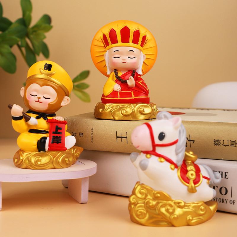 Journey To The West Sun Wukong Resin Home Decor Figurine With Prosperity Symbols For Gift Giving