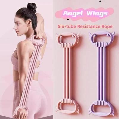 Stretch Strap Yoga 6 Ropes Adjusted Tensioner Yoga Tool Open Back Practice Shoulder Yoga Stretching Belt Elastic Stretch Band