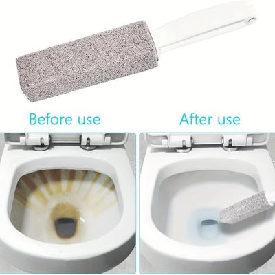 1 ks Pemzový čistič-Nelektrický odstraňovač vodního kamene na toaletu, obklady a kuchyň, Ergonomická rukojeť, Odstraňuje kruhy od tvrdé vody, Vápenné a rezavé skvrny