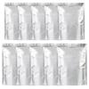 Yowodana Rice Storage Bags, 5kg and 10kg Capacity, Pack of 10, Aluminum Rice Storage Bags with Zipper, Freestanding, Ideal for Rice, Refrigerator, and