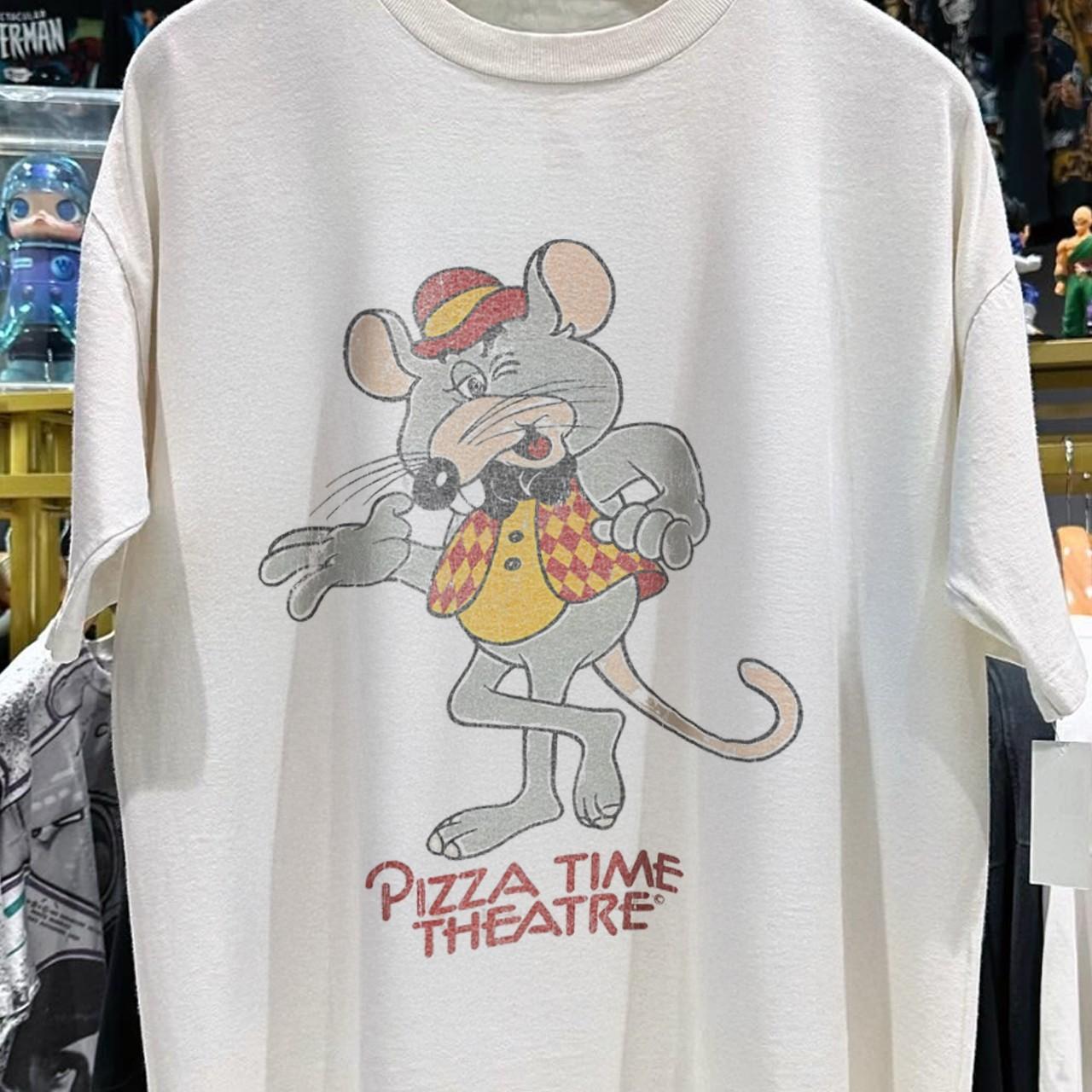 Pizza Time Theatre Chuck E Cheese Aged T-Shirt White XL 2XL