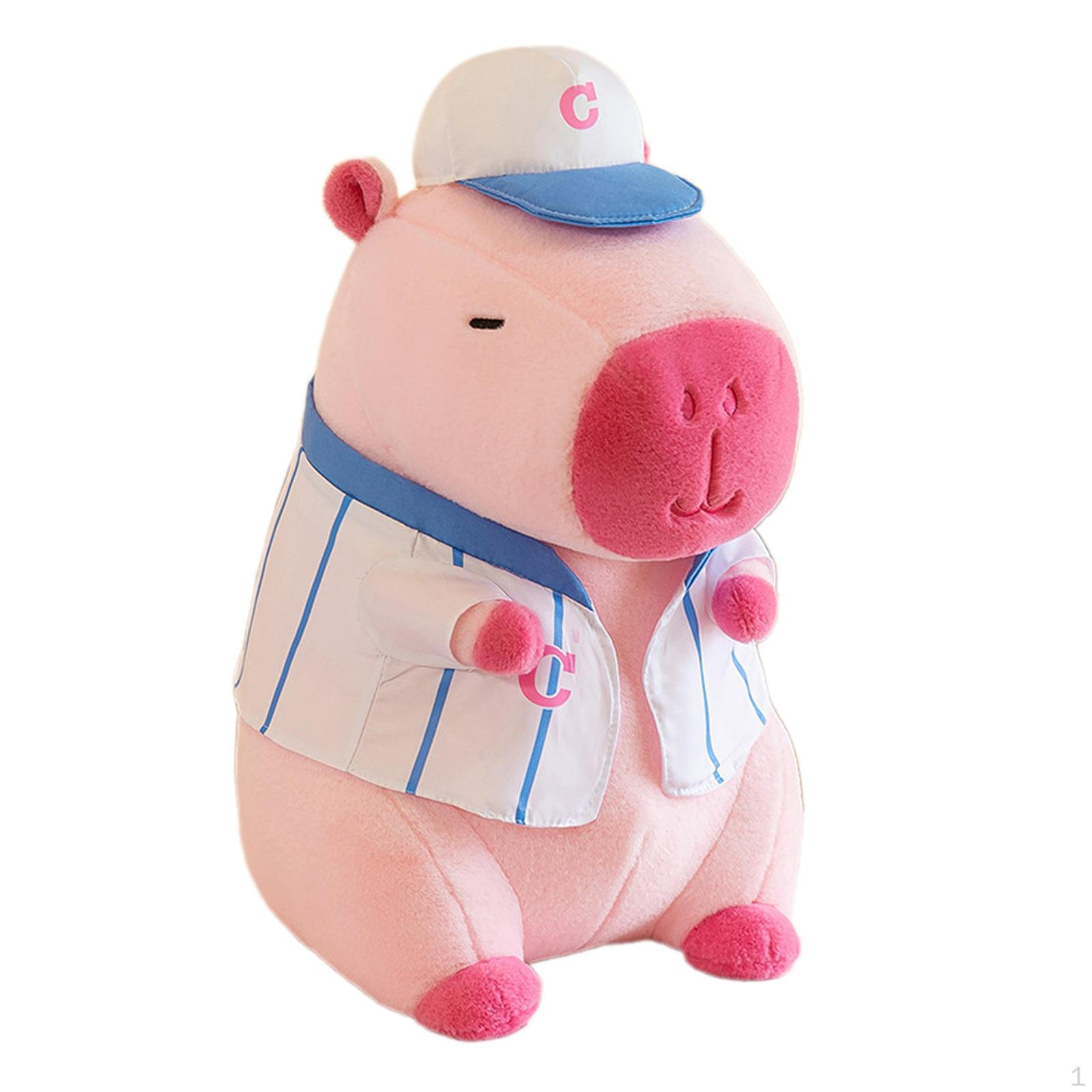 

Мягкая игрушка капибара для любителей животных 22cm_Pink Clothing