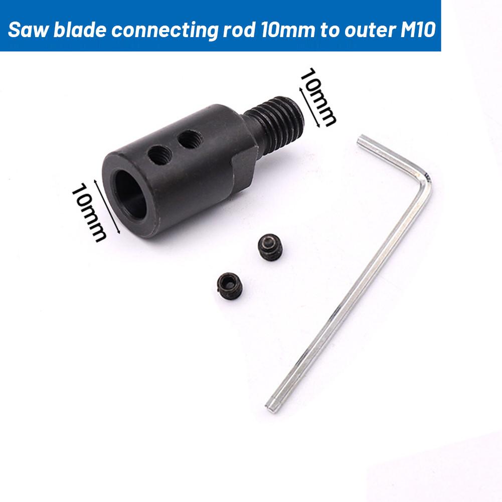 1 Set Saw Blade Adapter M10 Bushing Saw Blade Connecting Shaft For Saw Blade Connection Joints Coupling Chuck Adapter