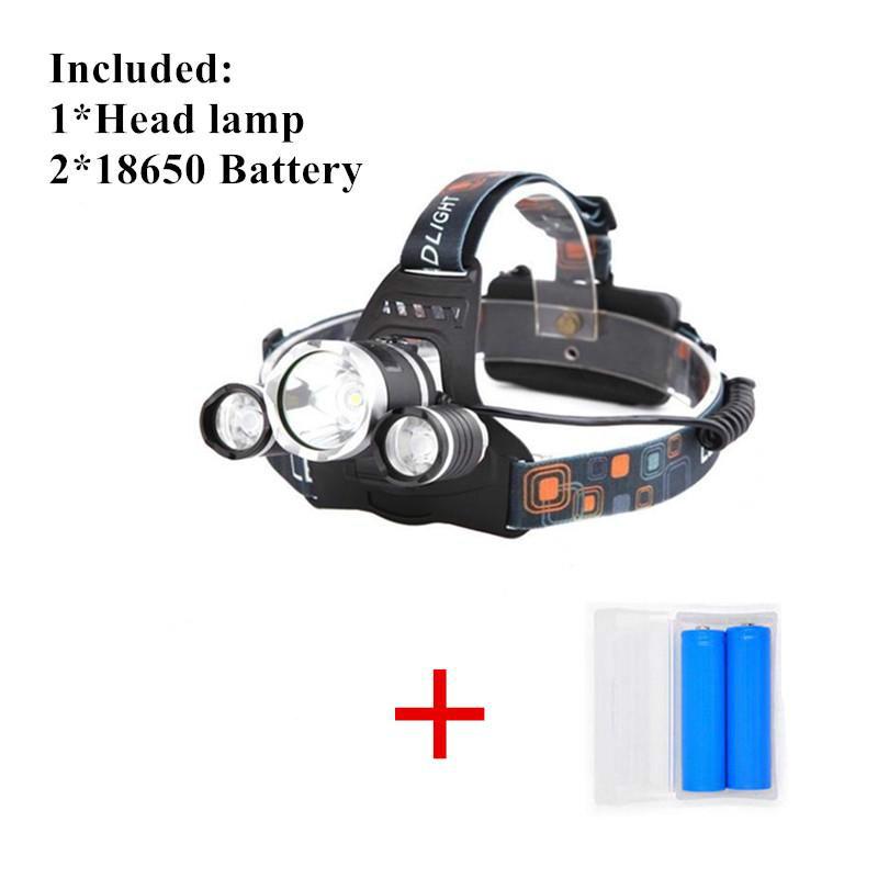 Rechargeable Head Torch Headlamp Work Light Lamp 6000LM CREE T6 LED Flashlight