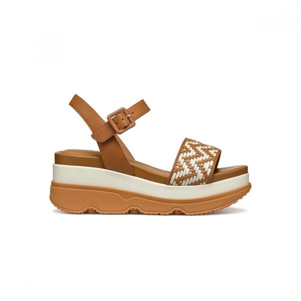 

Geox Women S Comfort Strap Sandal Brown 8gxhba5m3d 39(250)