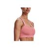 Under Armour Rush Logo Solid Color Training Medium Intensity Sports Tank Top Women Tops Pink 1361028-663