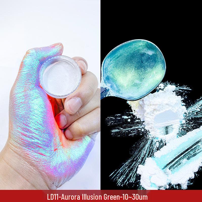 Iridescent Aurora Cosmetic Grade Mica Powder for Glitter Eyeshadow & Bath Soap, 10g