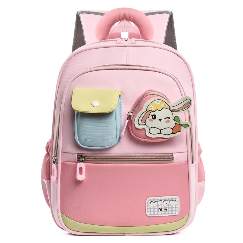 

Школьный рюкзак для дошкольников и учеников начальной школы, первый класс, для снижения нагрузки, уход за позвоночником, любовь, мультяшный, на плечо, на спину