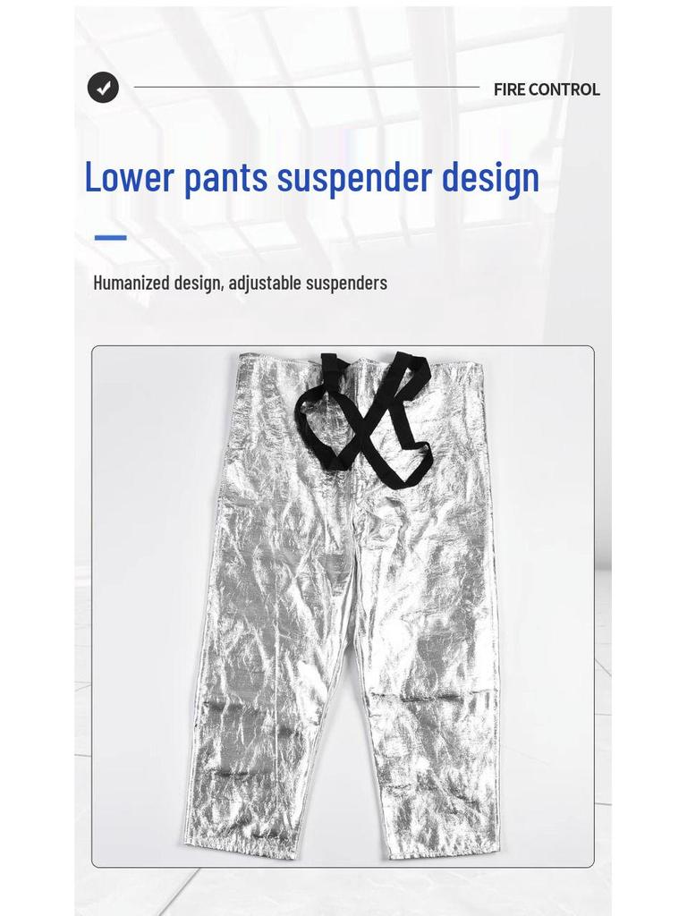 High-Temperature Aluminum Foil Heat-Resistant Suit 500-1000°C - Thickened, Split, Full-Body Protective Gear for Men and Women