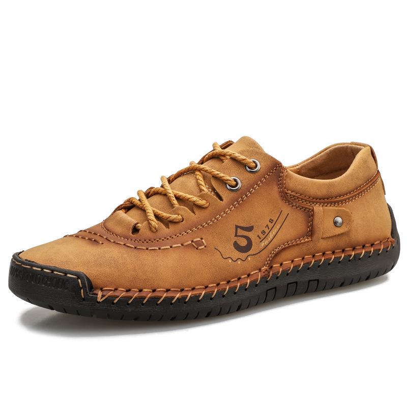 2022 Herren Große Weichsohle Handgefertigte Lederschuhe