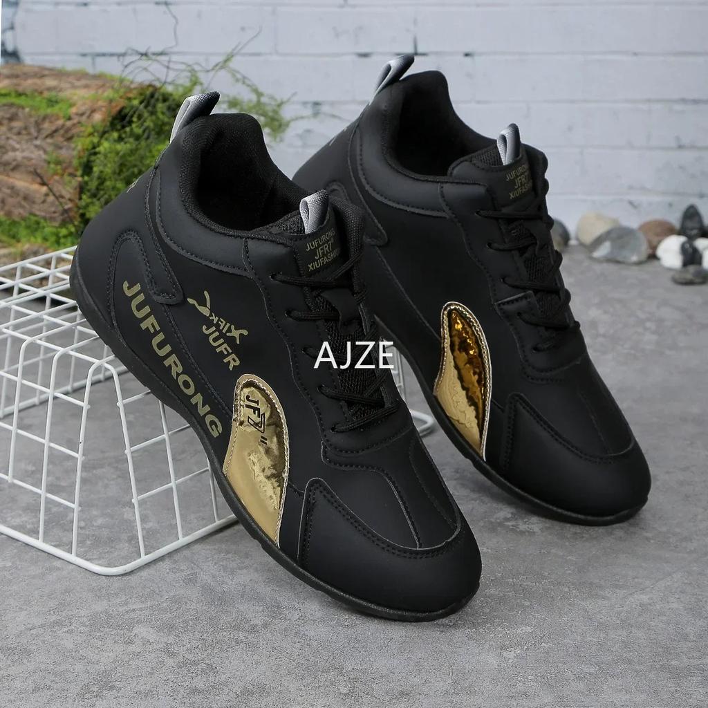 Women's Lightweight Leather Waterproof Sneakers with High Breathability and Non-Slip Platform