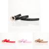 Elegant Ladies Belt With Pearl Buckle For Office And Casual Wear