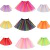 Mädchen Cheerleading Regenbogen Tutu Rock Kind Tanzparty Ballett Tüll Tutu Rock 3 Lagen Prinzessin Geburtstagsparty Geschenk 2-8 Jahre