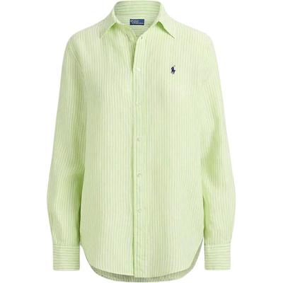 Polo Ralph Lauren Polo Gestreiftes Pony Besticktes Hemd Klassische Edition Damenhemden 211A96158-001