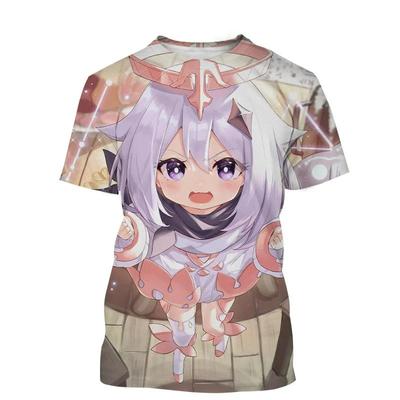 New Summer Genshin Impact 3D Print T-Shirt Men Women Cartoon Game Short Sleeve Tshirts Oversized Harajuku Tees Top Kid Clothing