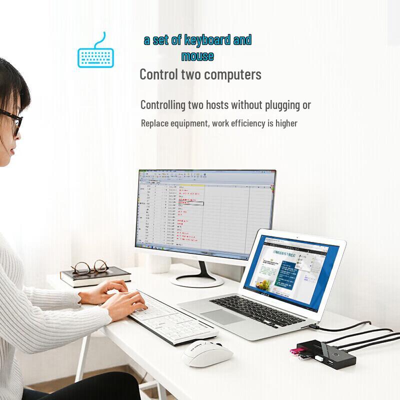 UGREEN 2-Port USB Peripheral Sharing Switch