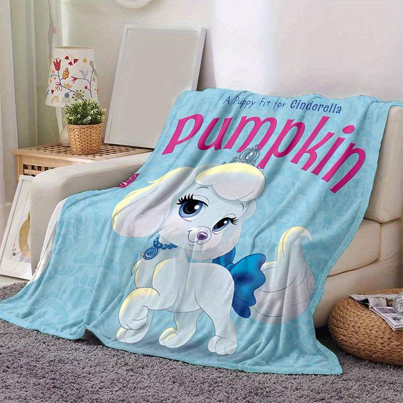 1pc, Pumpkin Palace Pets: A Puppy Fit for Cinderella Pumpkin s Royal Blanket Perfect for Home Decor, Couch Cover, Travel 80cmx120cm