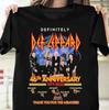 Def Leppard 46. Jubiläum 1977 2023 Danke T-Shirt Unisex Baumwolle Neues Unisex T-Shirt