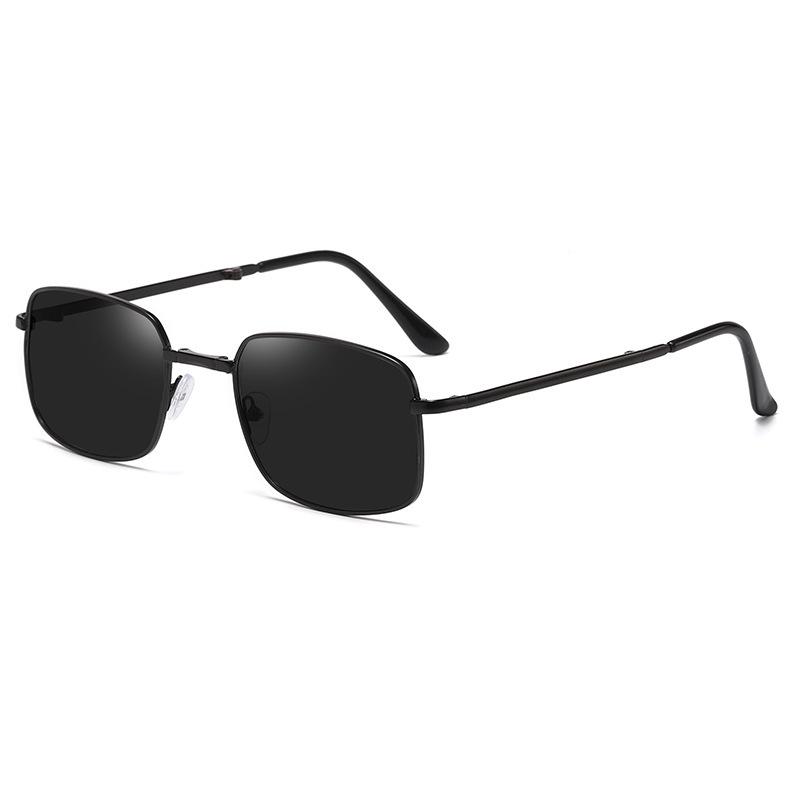 New color-changing folding sunglasses Men's sunshades Stylish black sunglasses